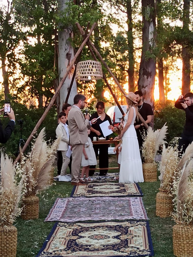Ceremonia al atardecer